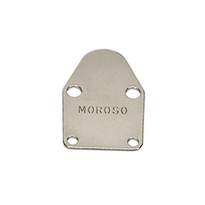Moroso Chevrolet Small Block Fuel Pump Block-Off Plate - Chrome Plated Steel