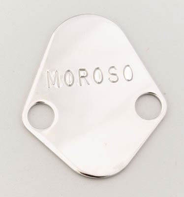 Moroso Chevrolet Big Block/Chrysler 273-440/Ford Fuel Pump Block-Off Plate - Chrome Plated Steel