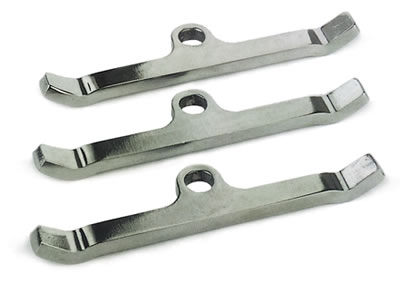 Moroso Ford Valve Cover Hold Downs - Steel - Chrome Plated - Set of 4