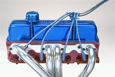 Moroso Chevrolet Small Block 4-Hole Ignition Wire Loom Kit - 7-9mm - Blue thumbnail 2