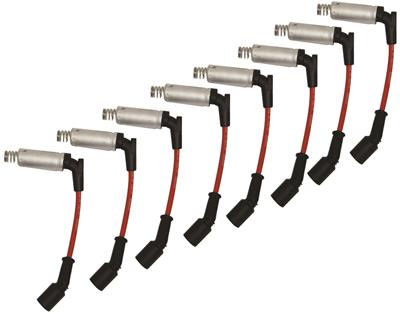 Moroso Ultra 40 Ignition Wire Sets 73679 Spark Plug Wires, 40, Assembled, Spiral Core, 7.00mm, Red, Chevy, Small Block LS, Set thumbnail 2