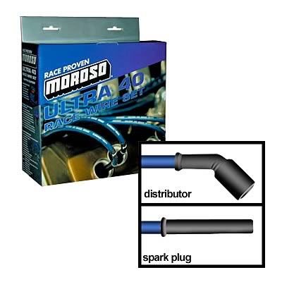Moroso GM LS Ignition Wire Set - Ultra 40 - Unsleeved - Coil-On - 9.75in Wire - Black thumbnail 3