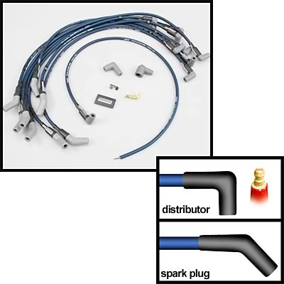 Moroso Ford 429-460 Ignition Wire Set - Ultra 40 - Unsleeved - HEI - 135 Degree - Blue thumbnail 2