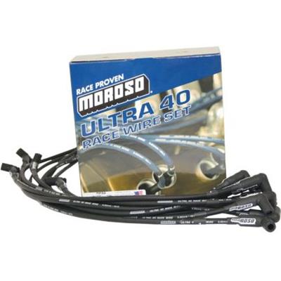 Moroso Chevrolet Small Block (Sprint Car) Ignition Wire Set - Ultra 40 - Unsleeved - HEI - Black thumbnail 4