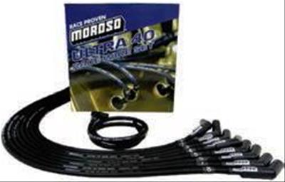 Moroso Chevrolet Small Block Ignition Wire Set - Ultra 40 - Unsleeved - HEI - 135 Degree - Black thumbnail 2
