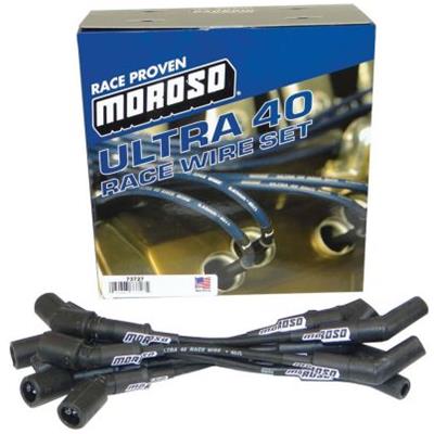 Moroso GM LS Ignition Wire Set - Ultra 40 - Unsleeved - Coil-On - 9.75in Wire - 135 Degree - Black thumbnail 3