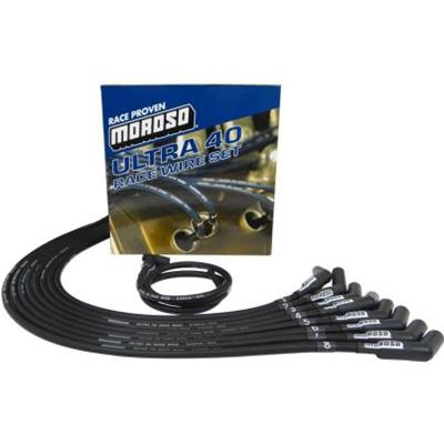 Moroso Chevrolet Big Block Ignition Wire Set - Ultra 40 - Unsleeved - HEI - 135 Degree - Black thumbnail 3