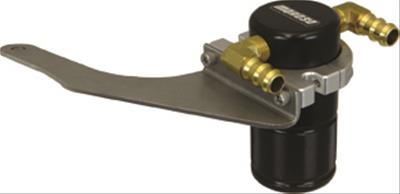 Moroso 15-17 Ford Mustang GT Air/Oil Separator Catch Can - Small Body - Billet Aluminum - Black thumbnail 2