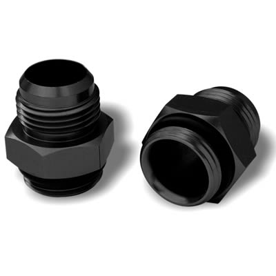 Moroso Vacuum Pump Fitting -12An (Use w/Part No 22640/22641/22642) - Blue Anodized Aluminum - 2 Pack thumbnail 2
