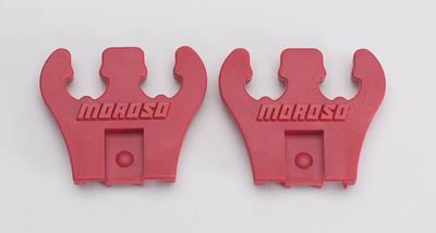 Moroso Wire Loom - 7-9mm - 2 Hole - Red - 2 Per Card