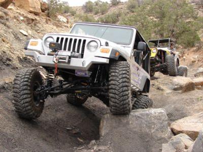 M.O.R.E. RockProof Off-Road Bumpers JFBHC300PC Bumper, Off-Road, High Clearance, Steel, Black Powdercoated, Jeep, Front, Each thumbnail 2