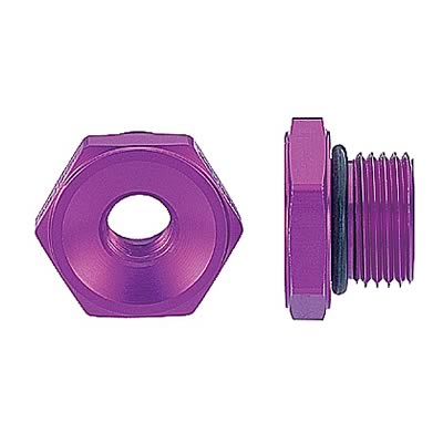 MagnaFuel Pressure Gauge Adapters MP-3072 Fuel Adapter, -8AN O-Ring w/ 1/8 in. NPT Center
