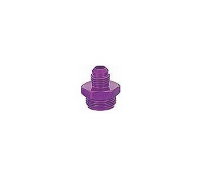 MagnaFuel Carburetor Inlet Fittings MP-3501 Fitting, Inlet, -6 AN to 7/8-20 in. Male Thread, Aluminum, Purple, Each thumbnail 2