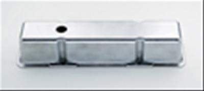 Mr. Gasket Diecast Aluminum Valve Covers 6854 Covers, Tall, Cast Aluminum, Polished, Plain, Chevy, Small Block, Pair