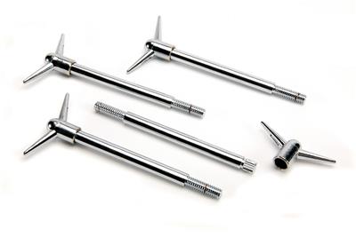 Mr Gasket Chrome T-Bar Wing Blts 5//16-18