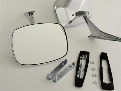 Morris CLEAR SHOT V2 Blue Anti Glare Mirror GM Square Side Rear View Outer Door 