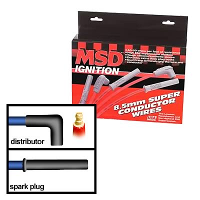 MSD Ignition 31183 MSD 8.5mm Super Conductor Spark Plug Wire MSD Ignition 31183 MSD 8.5mm Super Conductor Spark Plug Wire