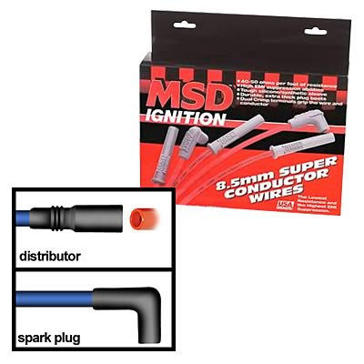 MSD Ignition 32129 MSD 8.5mm Super Conductor Spark Plug Wire Sets ...