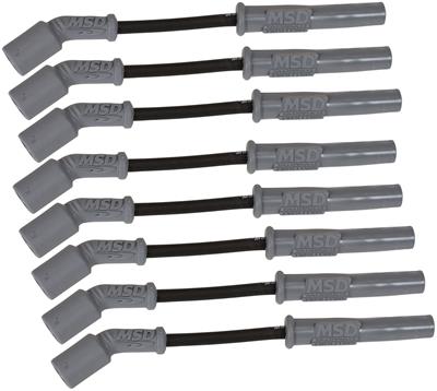 MSD Spark Plug Wires Spiral 8.5mm Black Boots Chevy LS1 LS2 LS4 LS6 LS7 32819