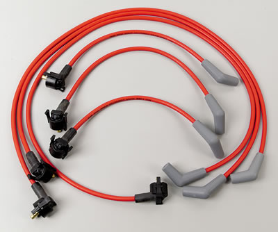 MSD 8.5mm Super Conductor Spark Plug Wire Sets 32999 Wires, Conductor, Spiral Core, 8.5mm, Red, Stock Boots, Ford, 3.8L, V6, Set thumbnail 2