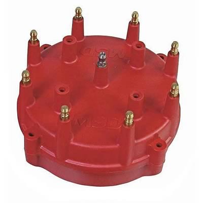 MSD Distributor Cap and Rotor Kits 7455 Rotor, Pro Mag, Red, Rynite, Brass Terminals, Clamp-Down, Pro Mag 12, 12LT, 44, V8, Kit thumbnail 2