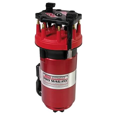 MSD Pro Mag Lite Magnetos 81602 Magneto, Lite, Billet Aluminum, Red, Circle Track, Drag Car, Sprint Car, Each