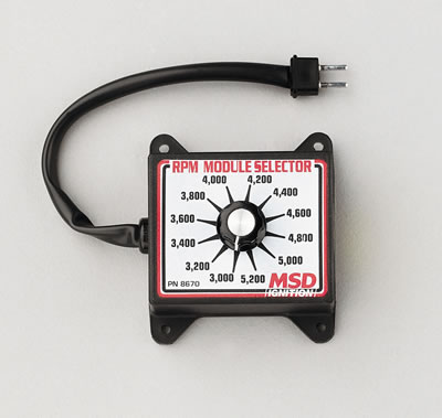 MSD RPM Module Selectors 8670 Selector, Plastic, Black, 3,000-5,200 rpm, 200 rpm Increments, Each thumbnail 2