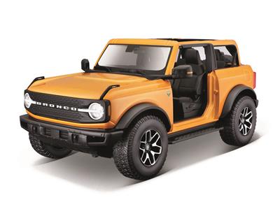 MAISTO 31457GRY Scale 1/18  FORD USA BRONCO BADLANDS WITHOUT DOORS 2021  GREY