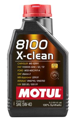 MOTUL 102786 Motul 8100 X-Clean Motor Oil | Summit Racing