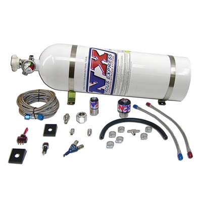 Nitrous Express Hitman EFI Single Nozzle Piranha Nitrous Kit (35-75HP) w/15lb Bottle thumbnail 2