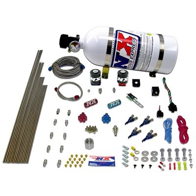 Nitrous Express 4 Cyl Alcohol Nitrous Kit (125-275HP) w/15lb Bottle