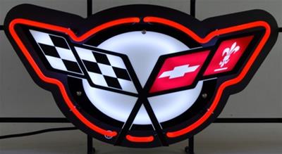 Corvette Racing Sign Summit Gifts 5CRVC5 Corvette C5 Neon Sign | Summit Racing