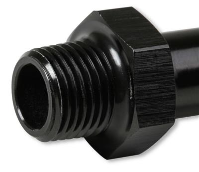 NOS Billet Fuel Tube Adapters 17015NOS Line Adapter, Aluminum, Black Anodized, 3/8 in. Tube, 1/8 in. NPT Male, Each thumbnail 4