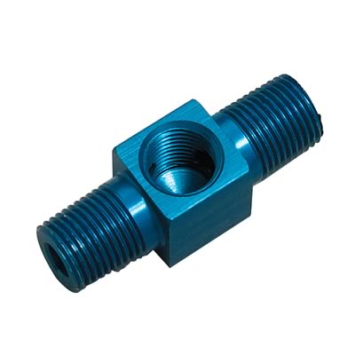 NOS Solenoid Tee Adapter Fittings 17242NOS Tee, 1/8 in. NPT Male, 1/8 in. NPT Female, 1/8 in. NPT Male, Each thumbnail 2