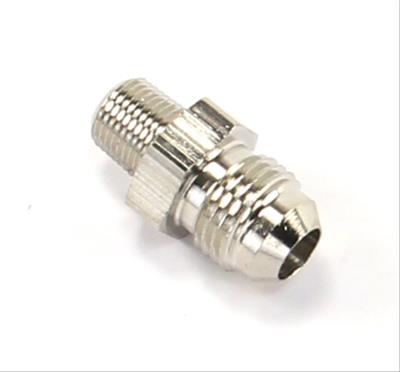 Nitrous Outlet AN to NPT Adapter Fittings 00-01153 Fitting, Adapter, NPT, Straight, Aluminum, Black Anodized, -6 AN, 1/8 in. NPT, Each thumbnail 2