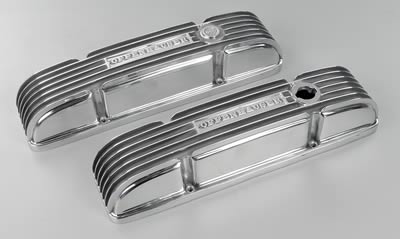 Offenhauser valve cover breather  polished aluminum Offy  #5409
