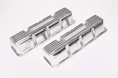 Offenhauser Cast Aluminum Valve Covers 5773 AMC V8 Polished