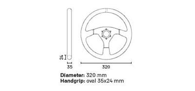 OMP 320 Carbon-S Steer Black thumbnail 2