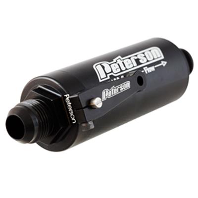 Peterson Fluid Systems Fuel Filter -10AN 60 Micron Ball Valve