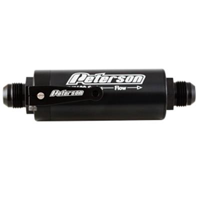 Peterson Fluid Systems Fuel Filter -12AN 100 Micron Ball Valve