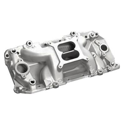 Professional Products 52026 Satin Crosswind Intake Manifold for Small Block Chevy 