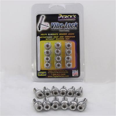 1.25 x 25mm; 16 pc.; Black Oxide; Percys 310070 Vibe Lock Header Bolt Kit; 8mm 