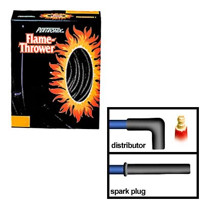 PerTronix Flame-Thrower Spark Plug Wire Sets 808216 Wires, Flame-Thrower, Carbon Graphite, 8mm, Black, Chevy, 454, Set thumbnail 2