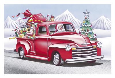 Summit Gifts CC11140 Santa's Red Pickup Truck Christmas Cards—Set of 10 ...