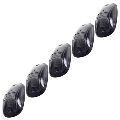 Pacer Performance Hi-Five Cab Lights 20-247S Roof Lights, Dodge, Smoke Lens, Amber LED Bulbs, Set of 5 thumbnail 2