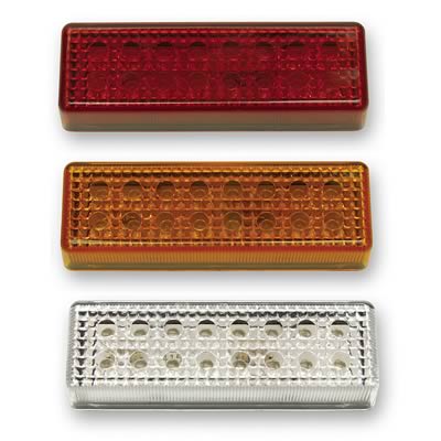 Pacer Performance LED Individual Lights 20-710 Lights, LED, Red, 3.625 in x 1.000 in. x 0.750 in., Each