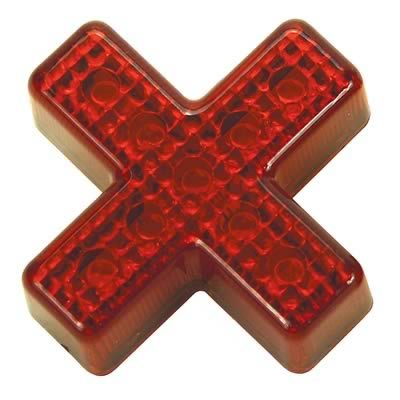 Pacer Performance LED Individual Lights 20-712 Lights, LED, Red, 2.125 in x 2.125 in. x 0.625 in., Pair