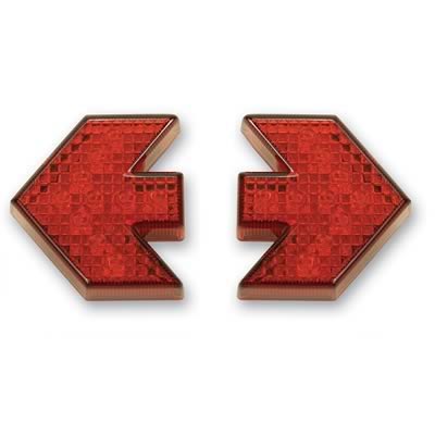 Pacer Performance LED Individual Lights 20-720 Lights, LED, Red, Arrow Shaped 2.000 in x 2.000 in. x 0.625 in., Pair