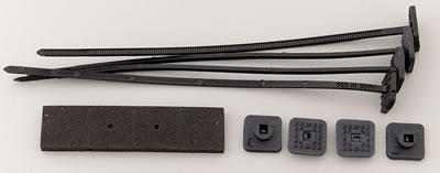 Perma-Cool Fluid Cooler Mounting Kits 105 Mounts, Nylon, Black, Set of 4