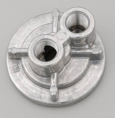 Perma-Cool Spin-On Oil Filter Adapters 114 Adapter, Bypass, Spin-On, Aluminum, Natural, 13/16-16 in. Thread, 1/2 in. NPT Inlet/Outlet, Each thumbnail 2